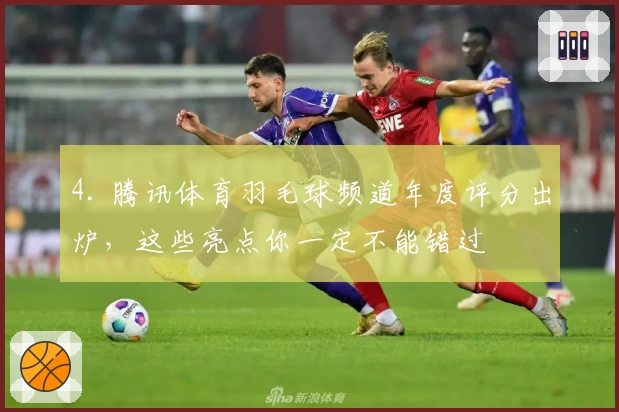 4. 腾讯体育羽毛球频道年度评分出炉，这些亮点你一定不能错过